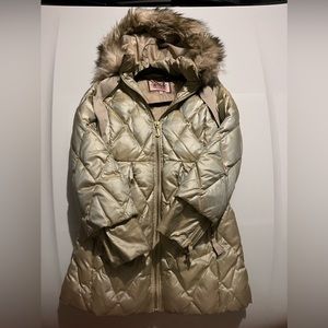 Juicy Couture Light Gold Faux Fur Jacket